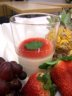 süße Happen & Snacks - Topfencreme mit Erdbeermark 